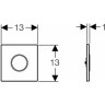 Кнопка смыва GEBERIT BASIC 116,025.KJ.1 для писсуара