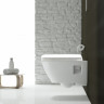 Комплект инсталляции GEBERIT DUOFIX PLATTENBAU 458.125.21.1 с клавишей DELTA 51 хром глянец с подвесным унитазом RENOVA PLAN 500.378.01.1 и сиденьем микролифт 500.691.01.1 458.125.21.1-500,378